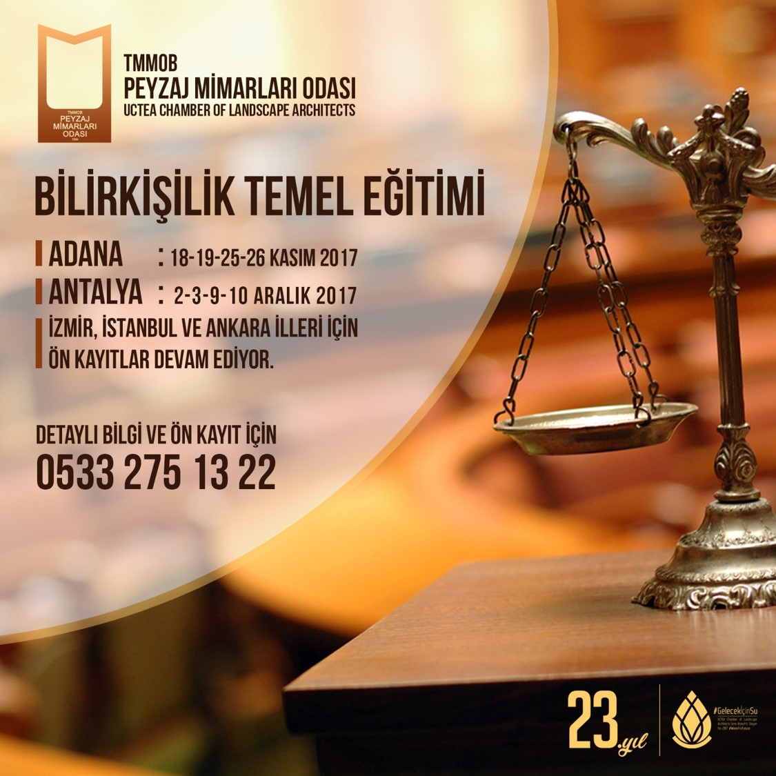ADANA VE ANTALYA&#8217;DA BİLİRKİŞİLİK EĞİTİMLERİ BAŞLIYOR!