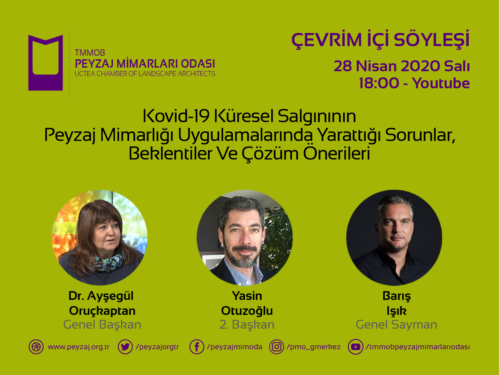 ÇEVRİM İÇİ CANLI SÖYLEŞİLERE BAŞLIYORUZ