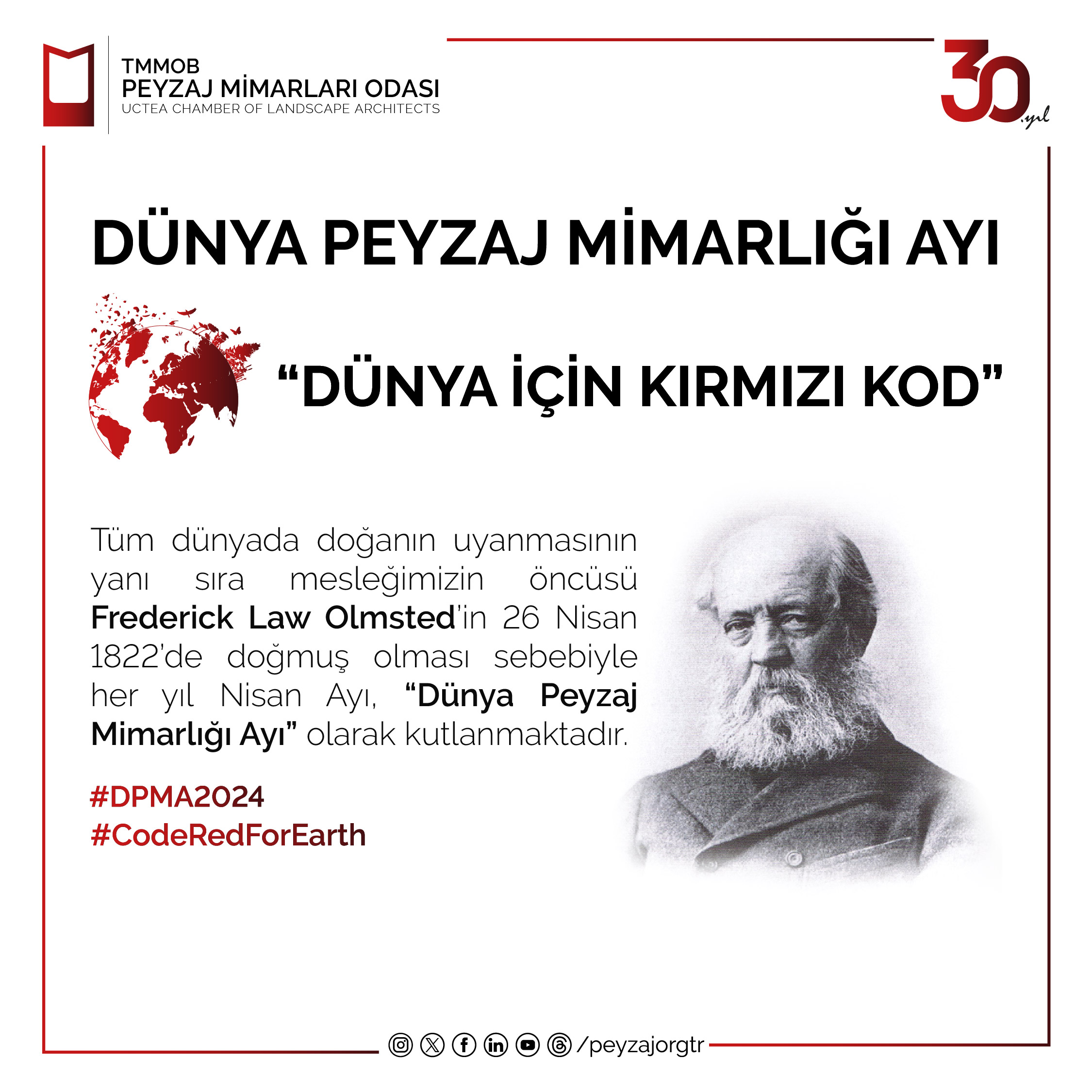 DÜNYA PEYZAJ MİMARLIĞI AYI 2024 | DÜNYA İÇİN KIRMIZI KOD